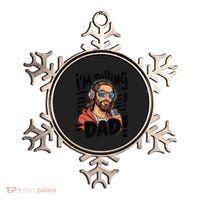 Funny Jesus IM Telling Dad Religious Ornament thumb 0