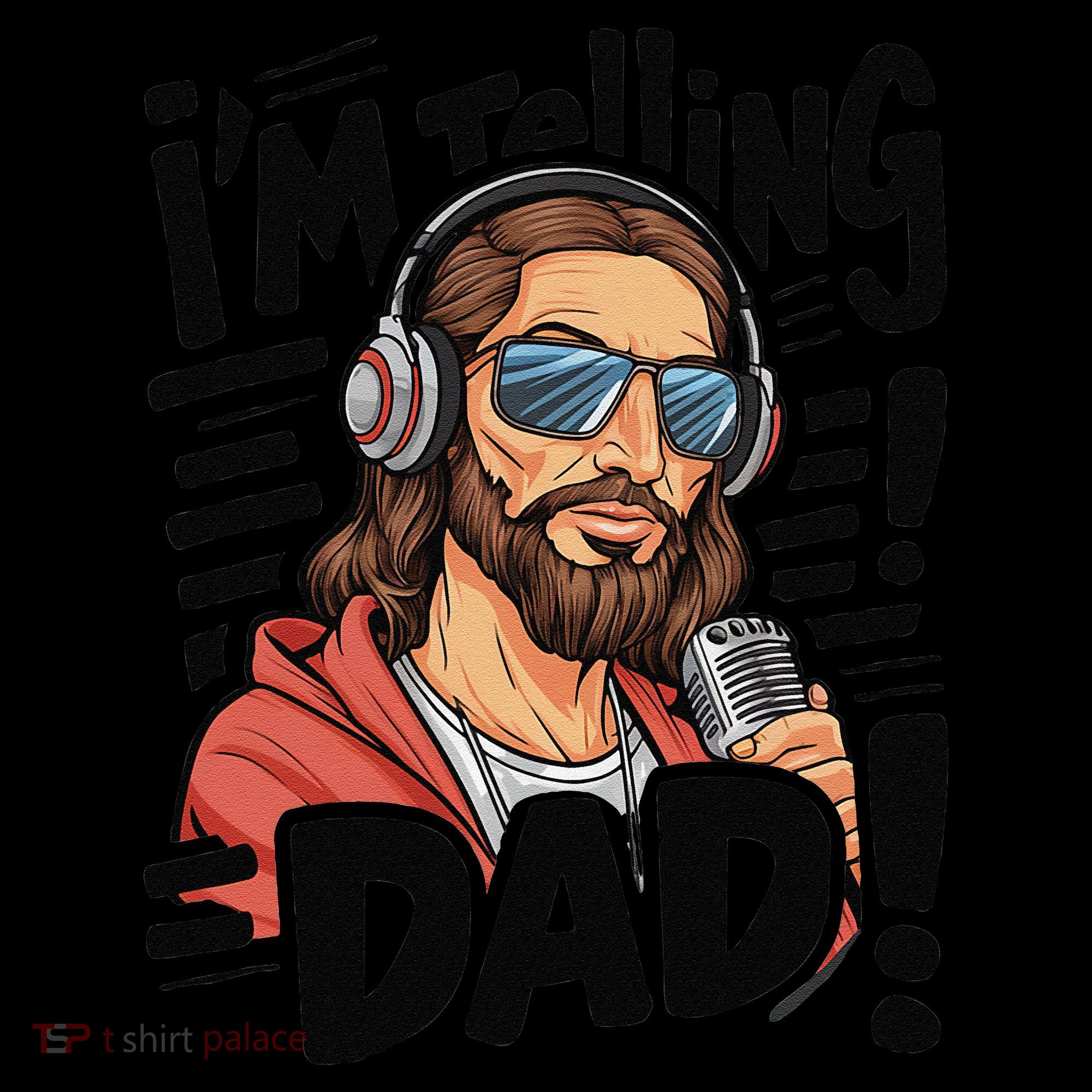 Funny Jesus IM Telling Dad Religious Ornament