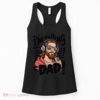 Funny Jesus IM Telling Dad Religious Women's Tank Top thumb 0