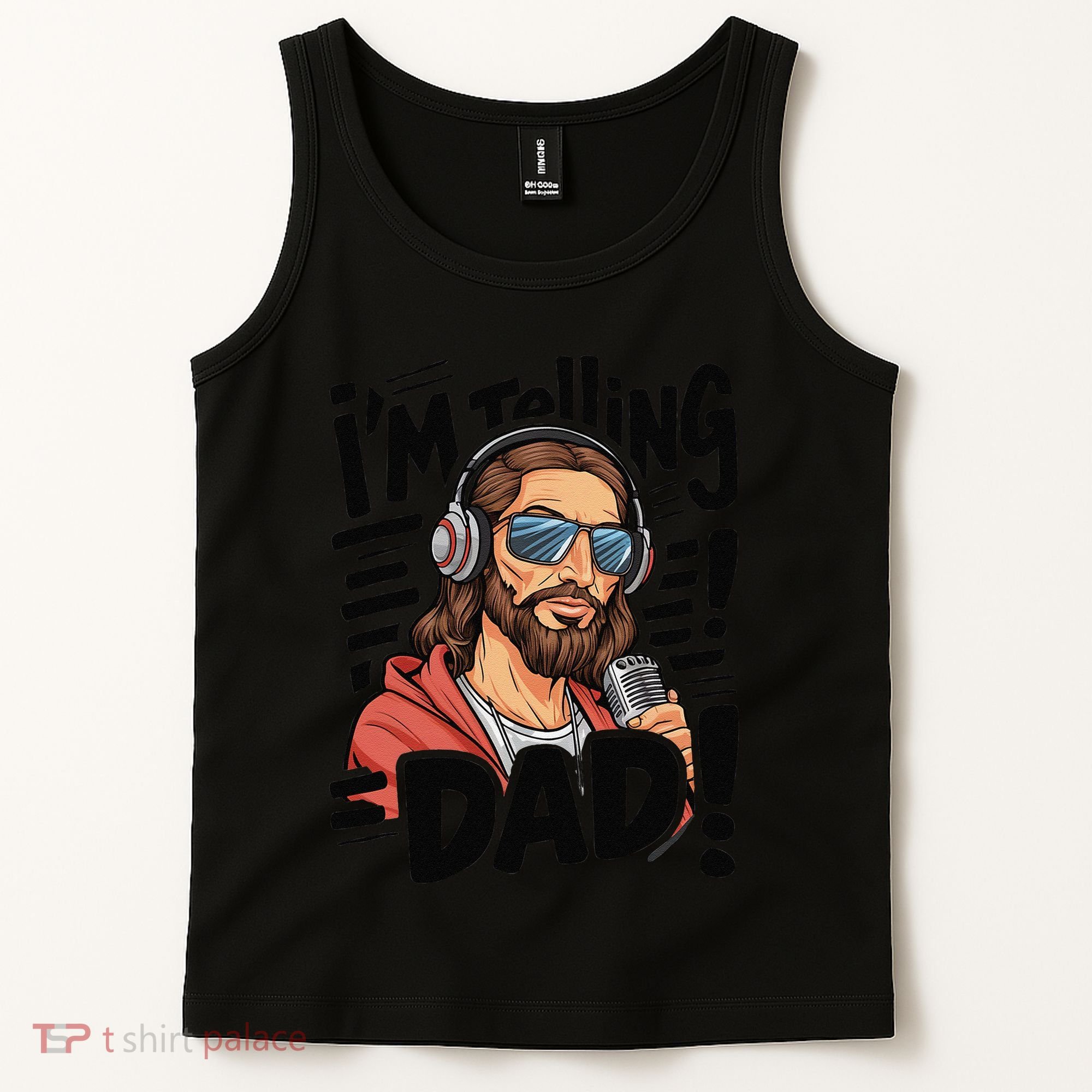 Funny Jesus IM Telling Dad Religious Tank Top