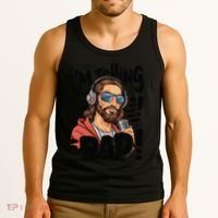Funny Jesus IM Telling Dad Religious Tank Top thumb 3