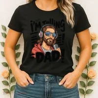 Funny Jesus IM Telling Dad Religious Women's T-Shirt thumb 2