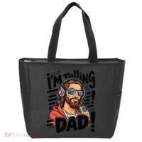 Funny Jesus IM Telling Dad Religious Tote Bag thumb 0