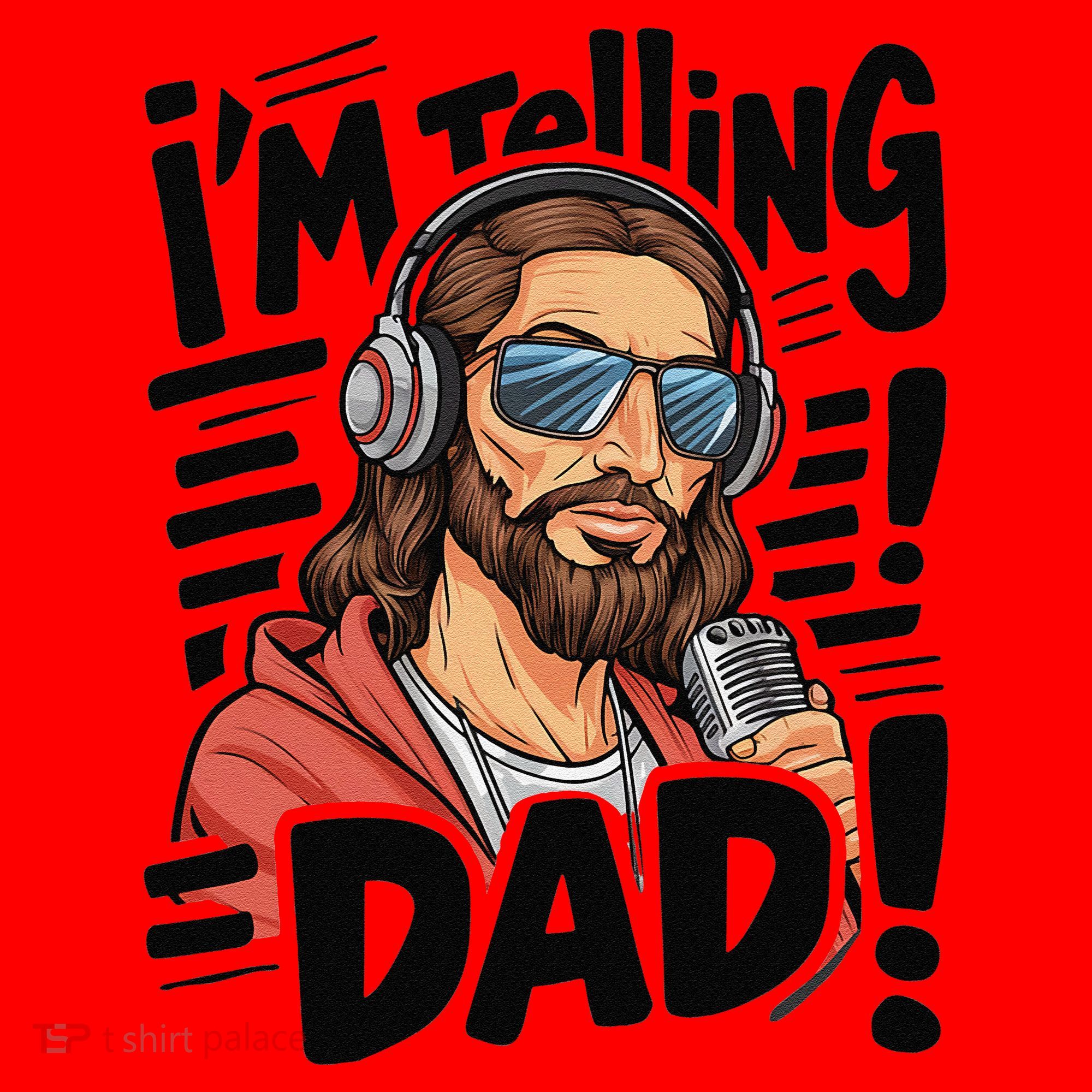 Funny Jesus IM Telling Dad Religious Santa Hat