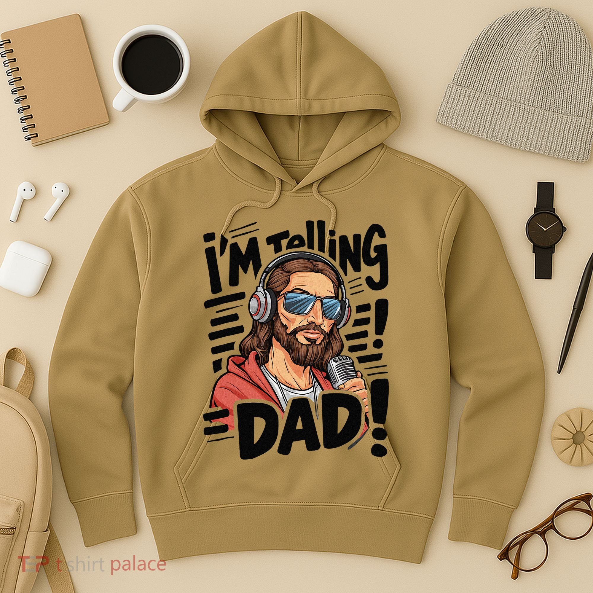 Funny Jesus IM Telling Dad Religious Hoodie