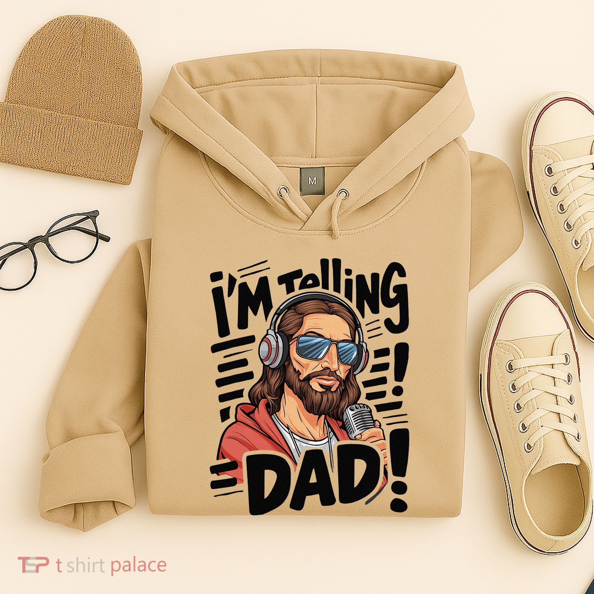 Funny Jesus IM Telling Dad Religious Hoodie