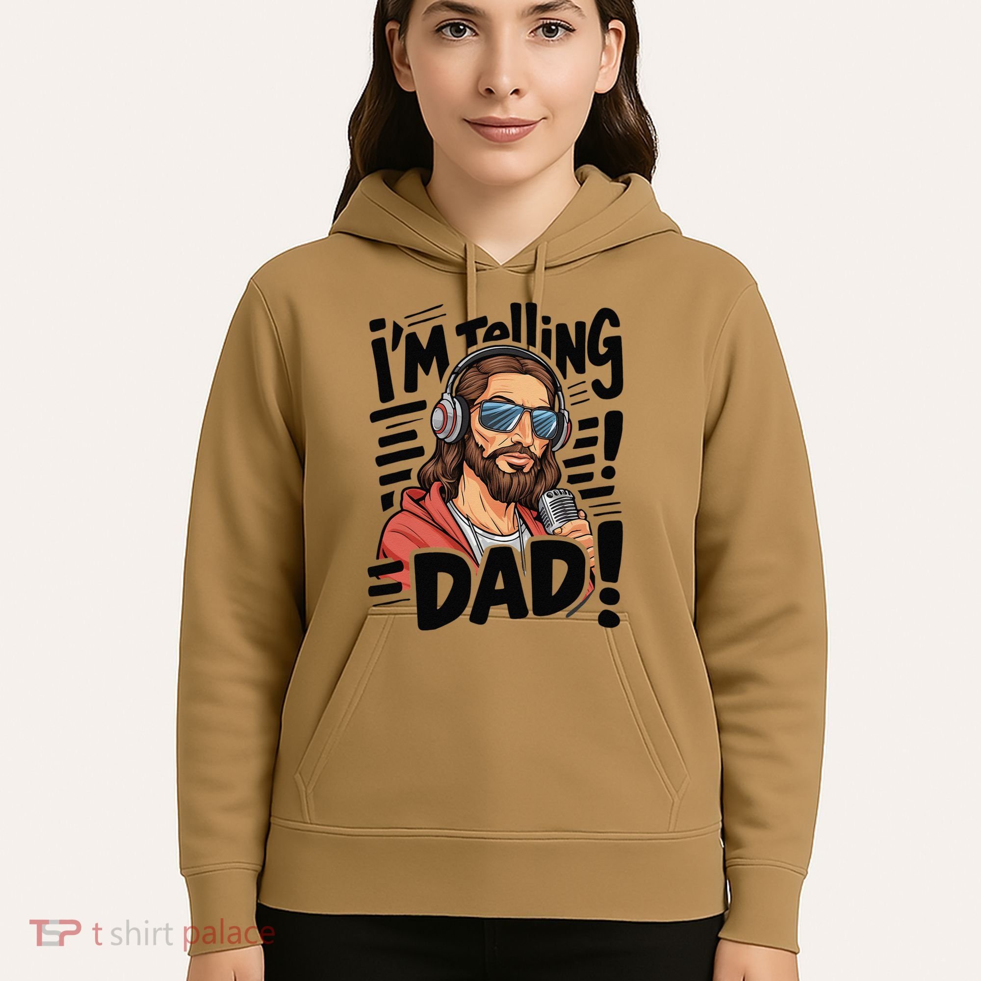Funny Jesus IM Telling Dad Religious Hoodie
