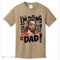 Funny Jesus IM Telling Dad Religious Kids T-Shirt thumb 0