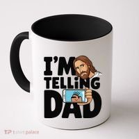 Funny Jesus IM Telling Dad Religious Coffee Mug thumb 0