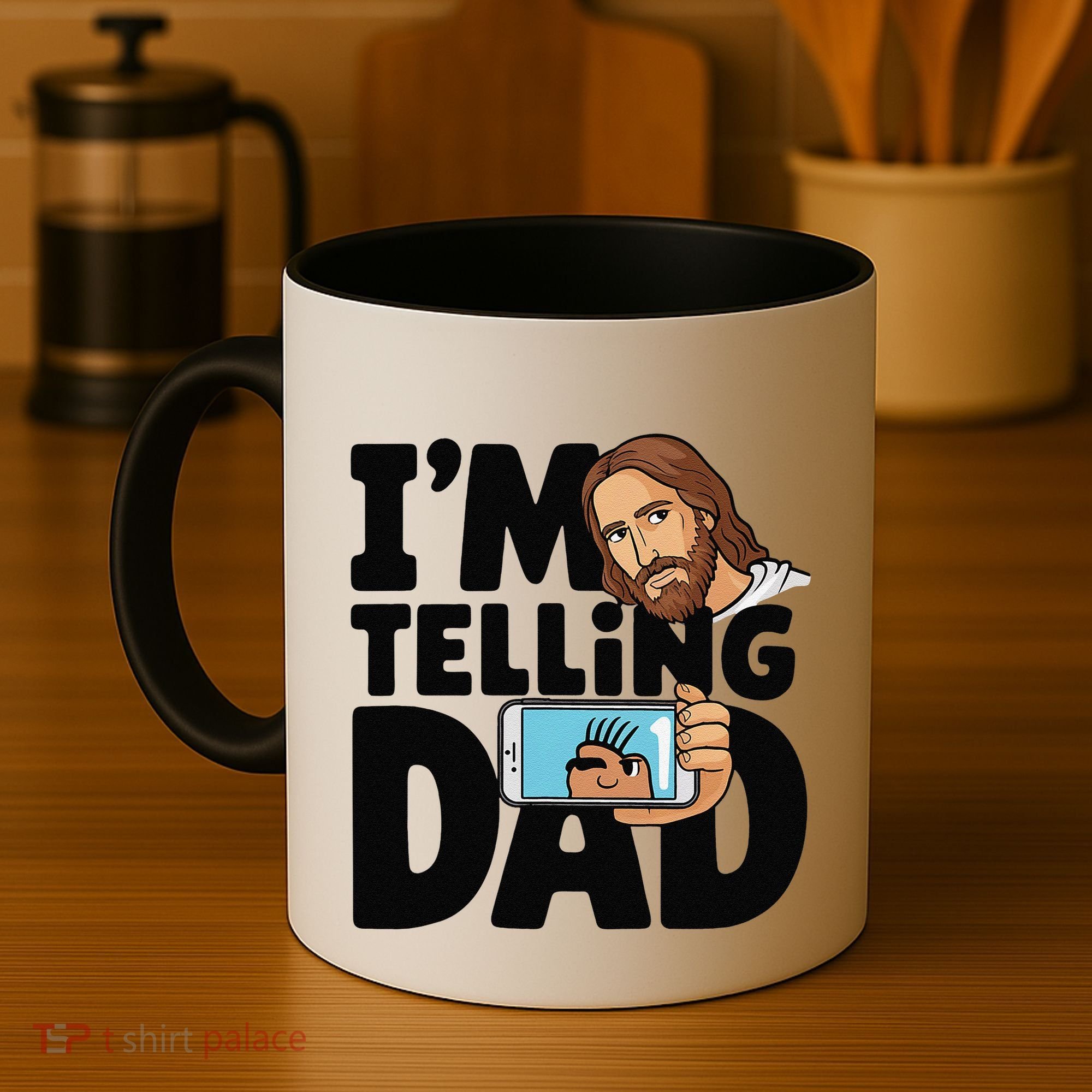 Funny Jesus IM Telling Dad Religious Coffee Mug