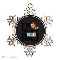 Funny Jesus IM Telling Dad Religious Ornament thumb 0