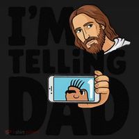 Funny Jesus IM Telling Dad Religious Women's Tank Top thumb 5