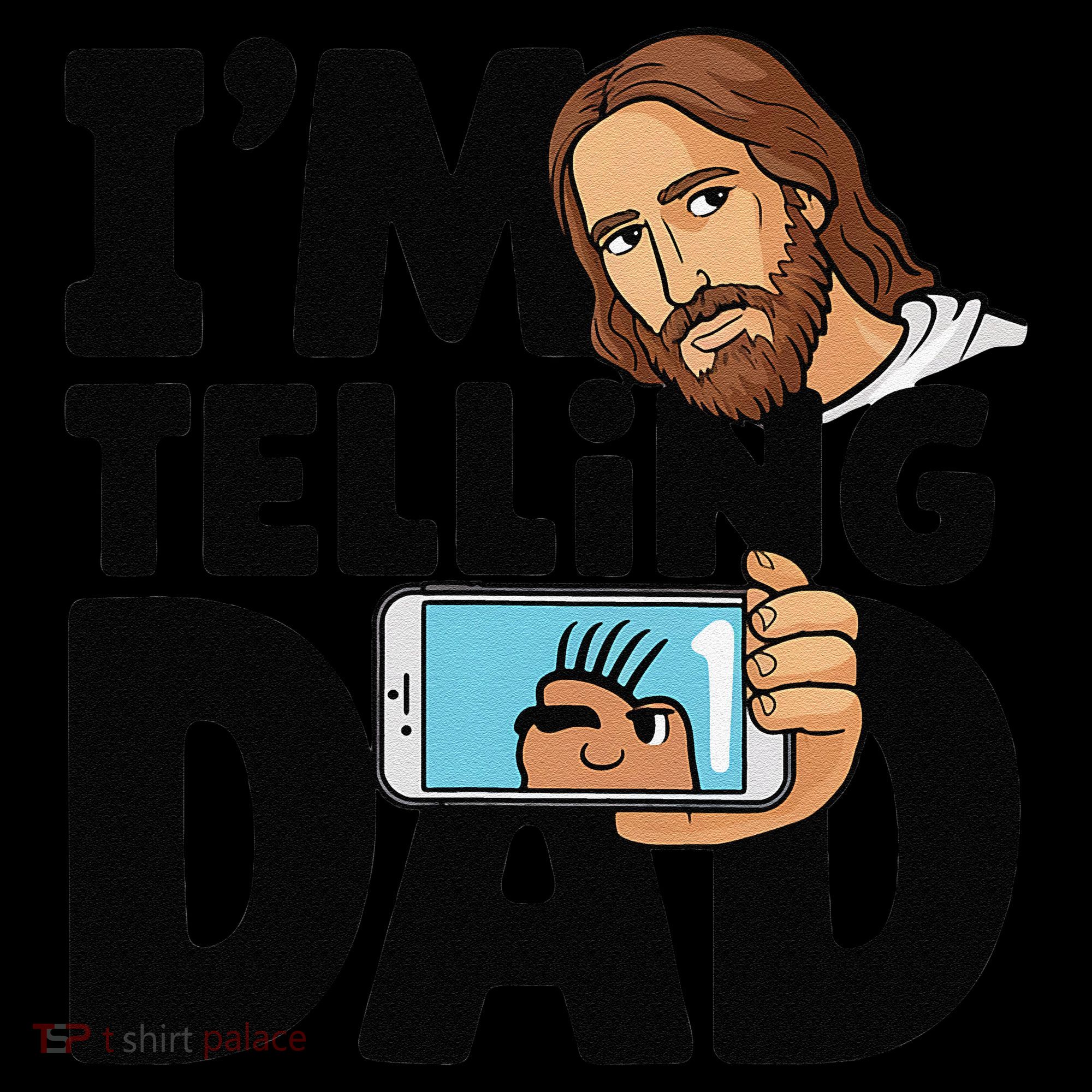 Funny Jesus IM Telling Dad Religious Baby Bodysuit