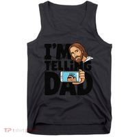 Funny Jesus IM Telling Dad Religious Tank Top thumb 0