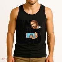 Funny Jesus IM Telling Dad Religious Tank Top thumb 3