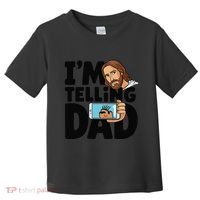 Funny Jesus IM Telling Dad Religious Toddler T-Shirt thumb 0