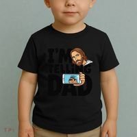 Funny Jesus IM Telling Dad Religious Toddler T-Shirt thumb 2