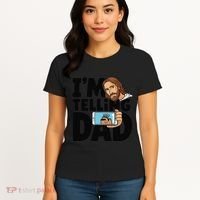Funny Jesus IM Telling Dad Religious Women's T-Shirt thumb 4