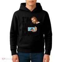 Funny Jesus IM Telling Dad Religious Kids Hoodie thumb 4