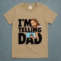 Funny Jesus IM Telling Dad Religious T-Shirt thumb 5