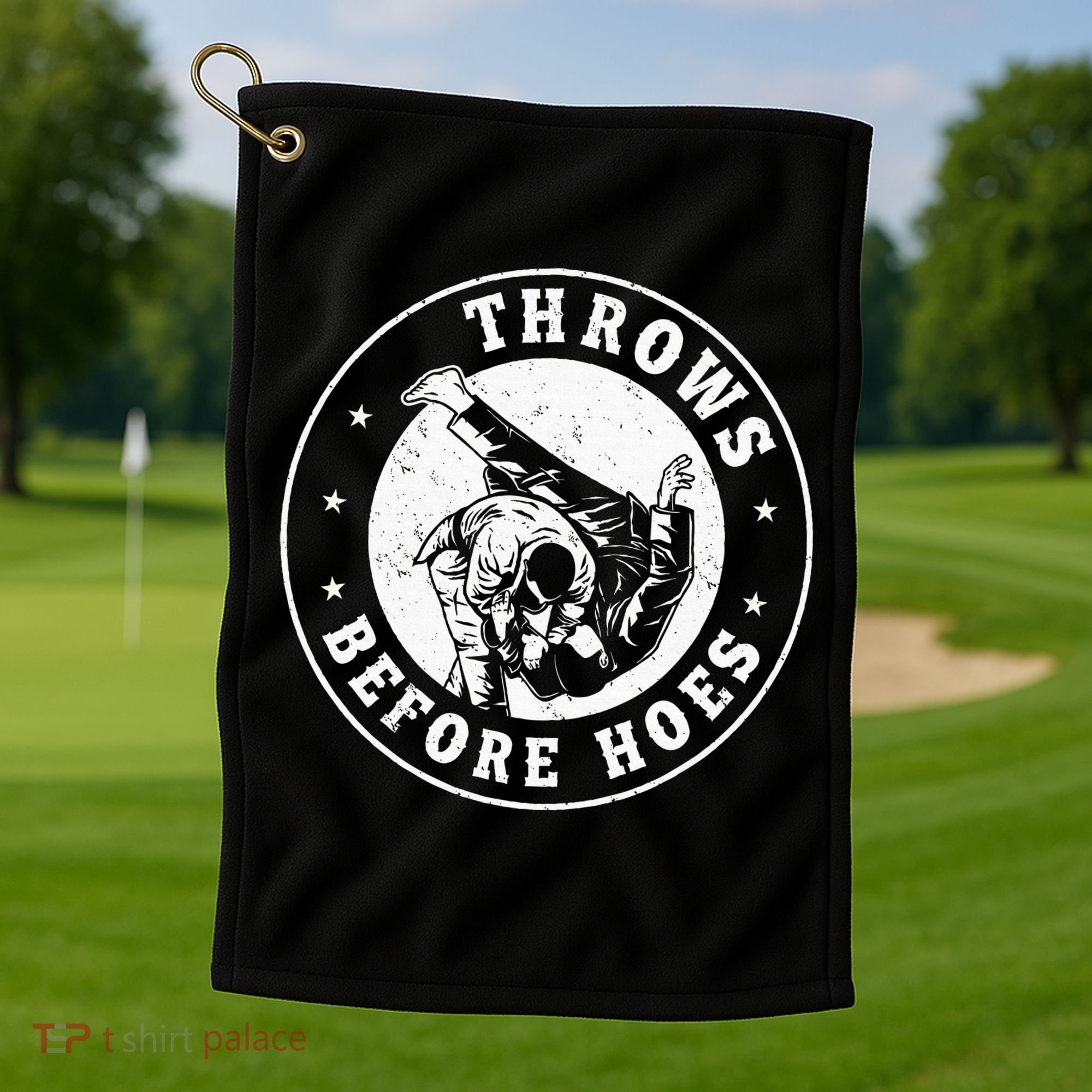 Funny Jiu Jitsu Judo Martial Arts Golf Towel