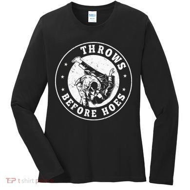 Funny Jiu Jitsu Judo Martial Arts Women's Long Sleeve Shirt