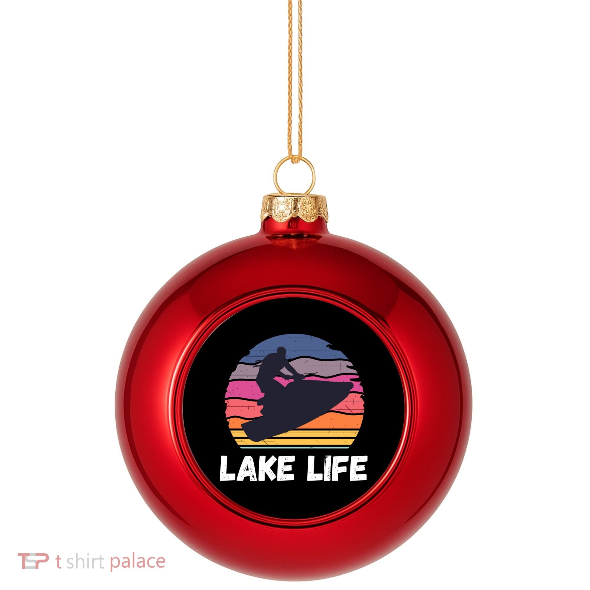 Funny Jetski Jetskiing Jet Ski Accessory For Plastic Christmas Ball Ornament