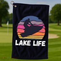 Funny Jetski Jetskiing Jet Ski Accessory For Golf Towel thumb 1