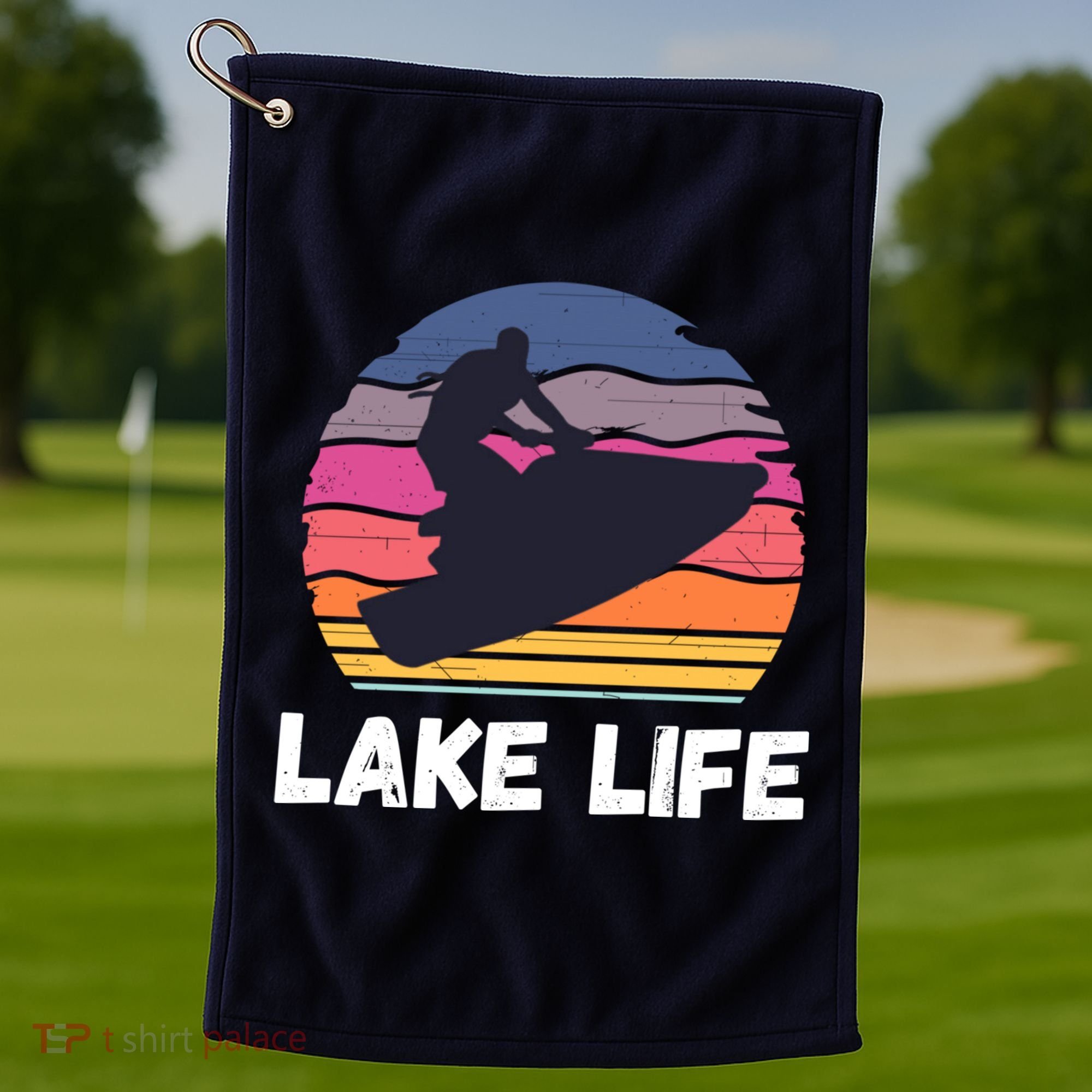 Funny Jetski Jetskiing Jet Ski Accessory For Golf Towel