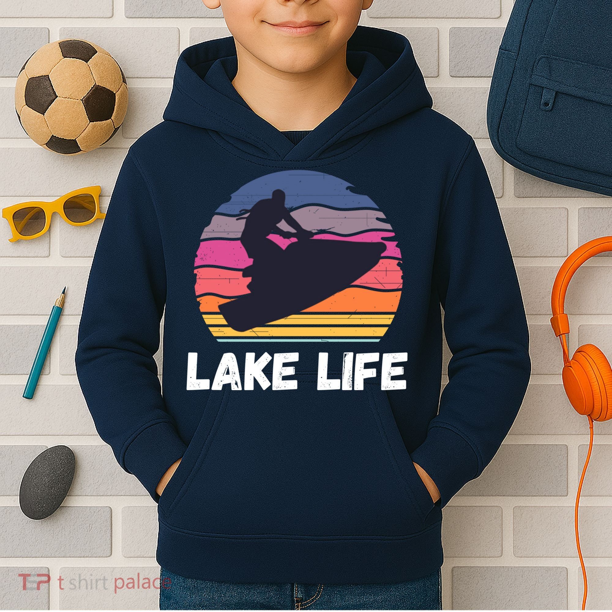 Funny Jetski Jetskiing Jet Ski Accessory For Kids Hoodie