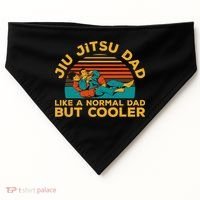 Funny Jiu Jitsu Dad For Brazilian Jiu Jitsu Lover USA-Made Doggie Bandana thumb 0