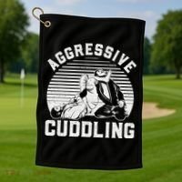 Funny Jiu Jitsu Gift For  Brazilian BJJ Golf Towel thumb 1
