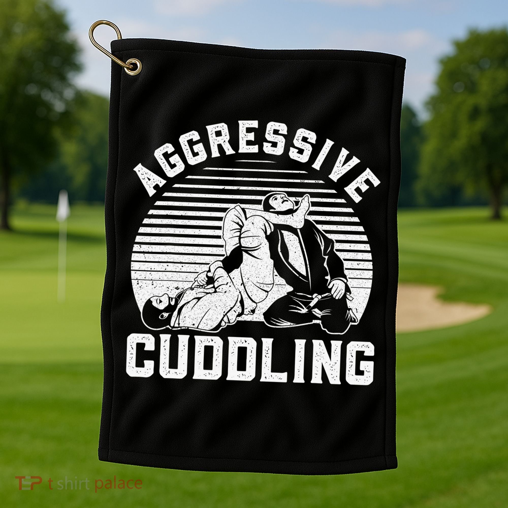 Funny Jiu Jitsu Gift For  Brazilian BJJ Golf Towel