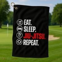 Funny Jiu Jitsu Brazilian Jiu Jitsu Bjj Golf Towel thumb 1