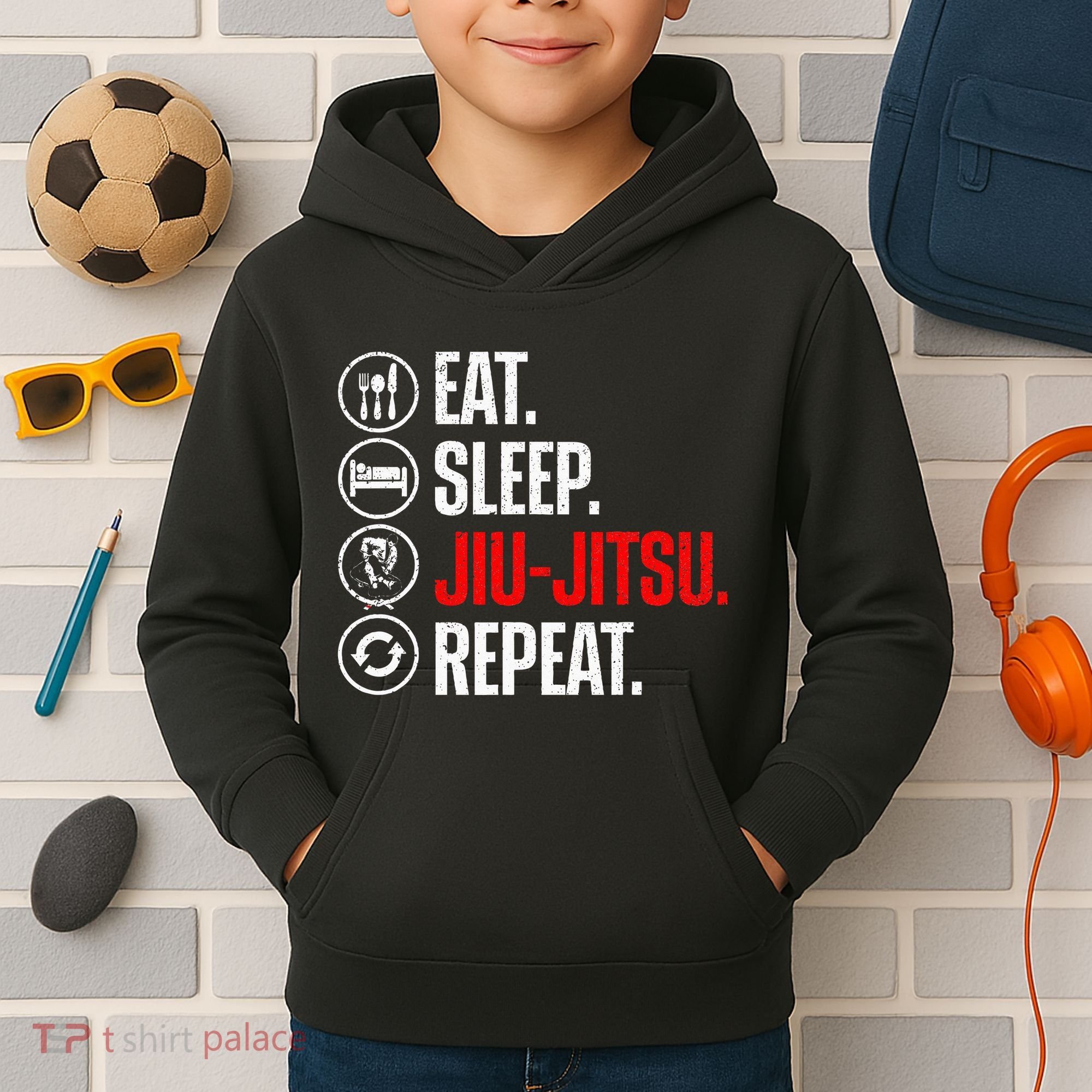 Funny Jiu Jitsu Brazilian Jiu Jitsu Bjj Kids Hoodie