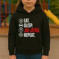 Funny Jiu Jitsu Brazilian Jiu Jitsu Bjj Kids Hoodie thumb 3