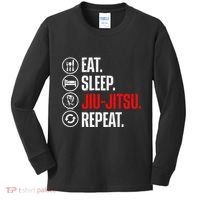 Funny Jiu Jitsu Brazilian Jiu Jitsu Bjj Kids Long Sleeve Shirt thumb 0