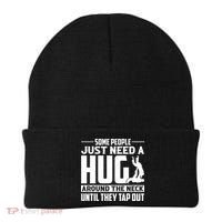 Funny Jiu Jitsu Some People Just Need A Hug Around The Neck Beanie thumb 0