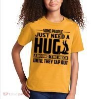 Funny Jiu Jitsu Some People Just Need A Hug Around The Neck Kids T-Shirt thumb 2