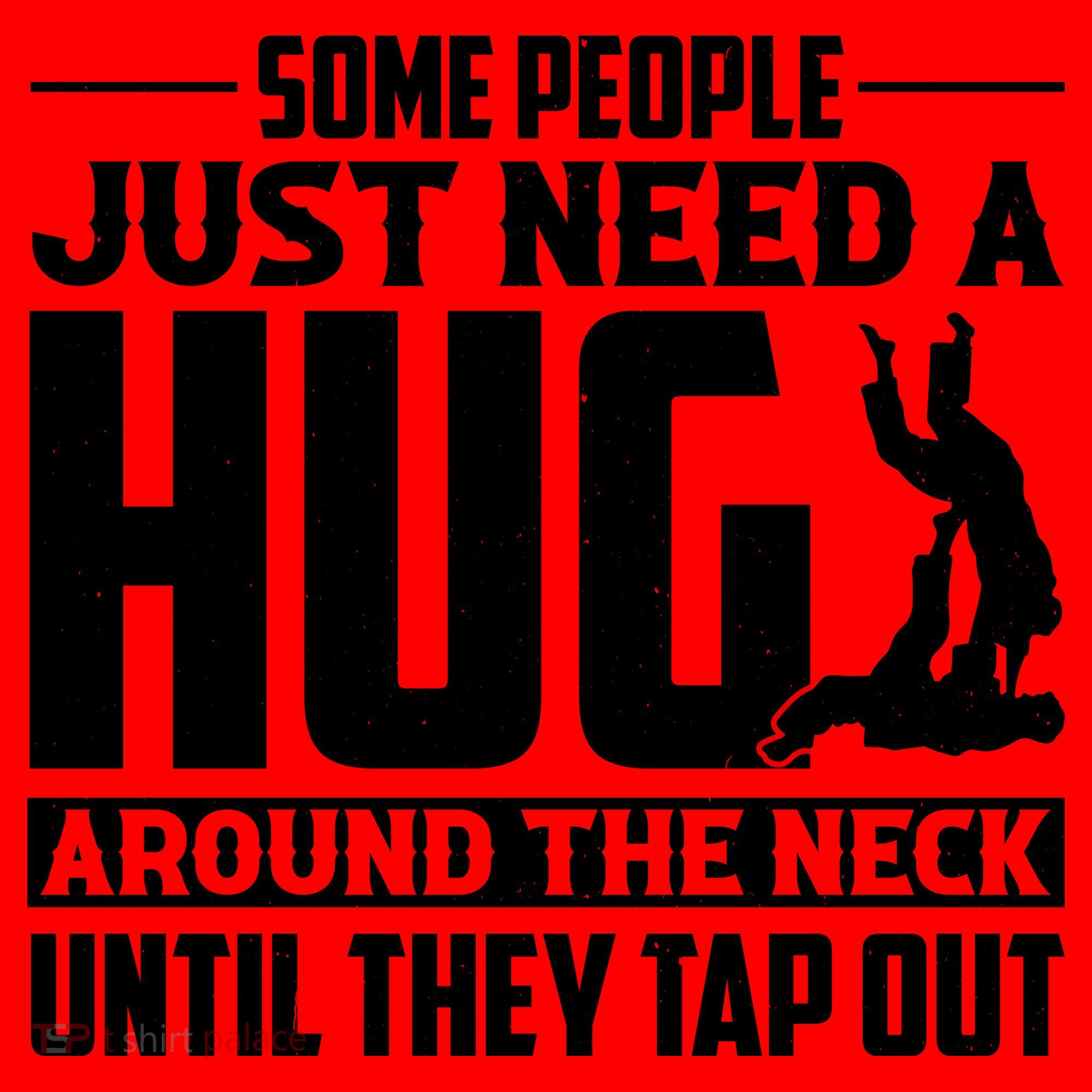 Funny Jiu Jitsu Some People Just Need A Hug Around The Neck Santa Hat