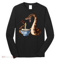 Funny Japanese Kawaii Ramen Snake Ball Python Long Sleeve Shirt thumb 0