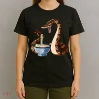 Funny Japanese Kawaii Ramen Snake Ball Python T-Shirt thumb 4