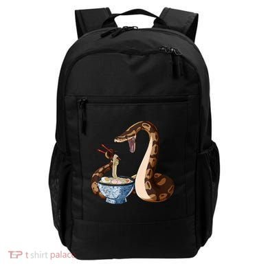Funny Japanese Kawaii Ramen Snake Ball Python Backpack