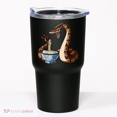Funny Japanese Kawaii Ramen Snake Ball Python Tumbler