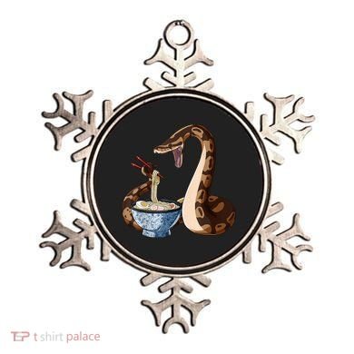 Funny Japanese Kawaii Ramen Snake Ball Python Ornament