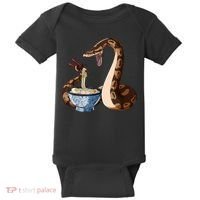 Funny Japanese Kawaii Ramen Snake Ball Python Baby Bodysuit thumb 0