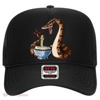 Funny Japanese Kawaii Ramen Snake Ball Python Hat thumb 0