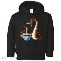 Funny Japanese Kawaii Ramen Snake Ball Python Toddler Hoodie thumb 0