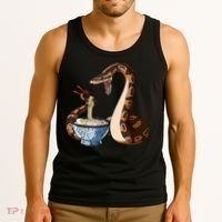 Funny Japanese Kawaii Ramen Snake Ball Python Tank Top thumb 3