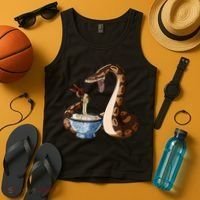 Funny Japanese Kawaii Ramen Snake Ball Python Tank Top thumb 4